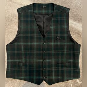 Murano Green Tartan Vest